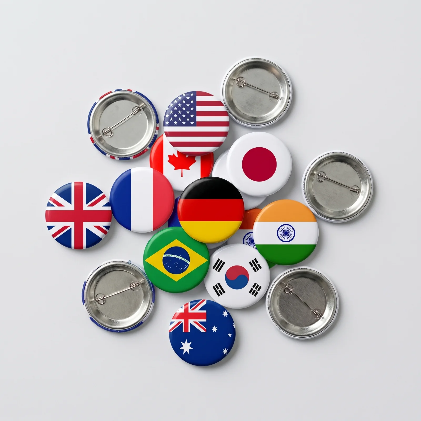 Pin-back button badges